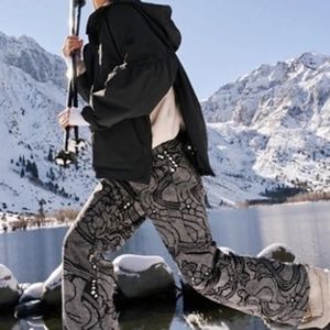 Free People movement Bunny Slope Printed Ski Pants size M EUC